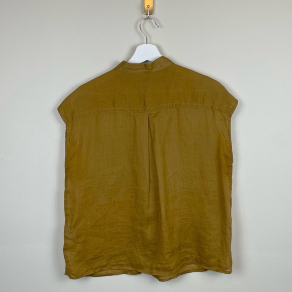 Banana Republic Ramie Utility Safari Shirt 2022 Size Medium Petite - Picture 6 of 7